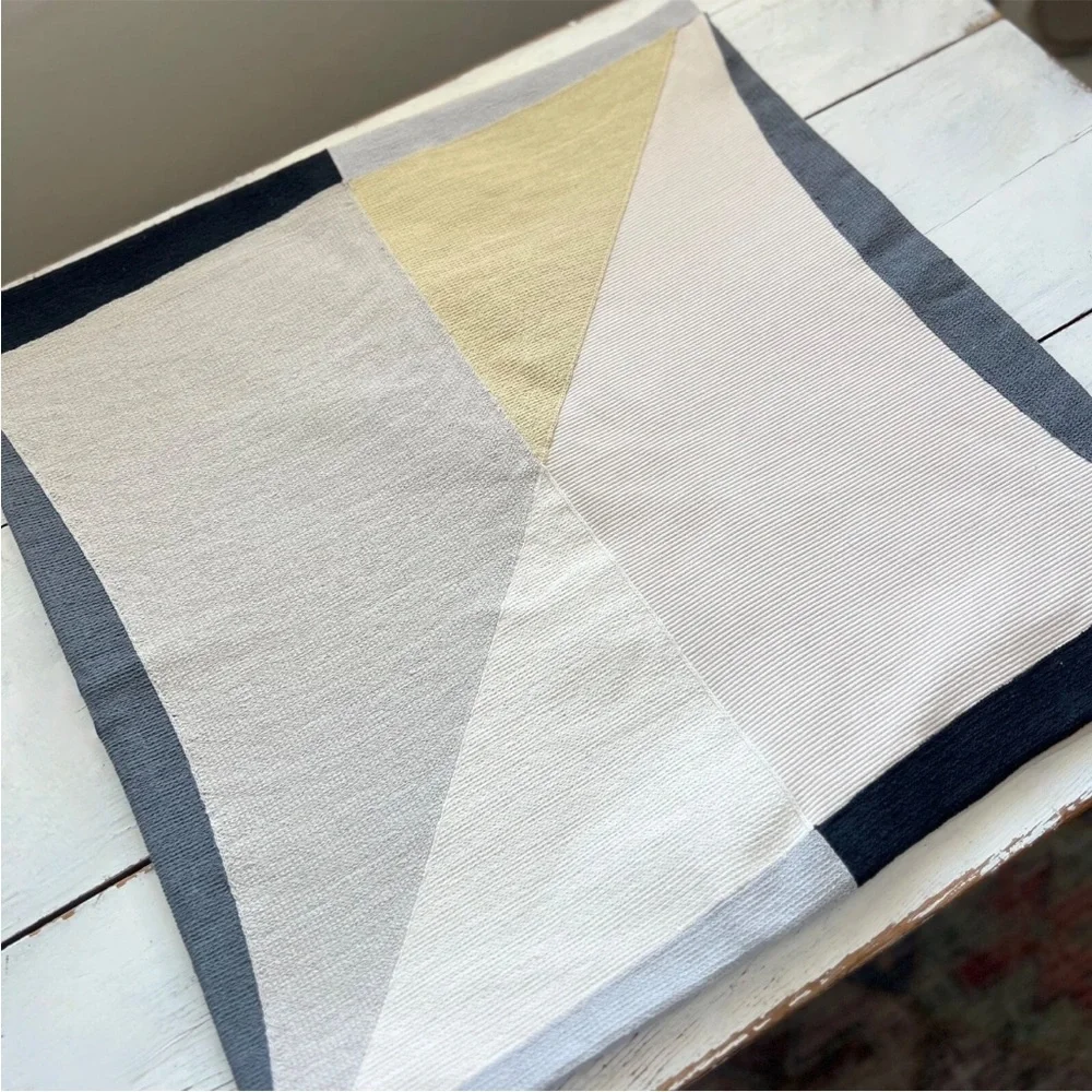West Elm Quadrant Color Block Pillow Cover 24